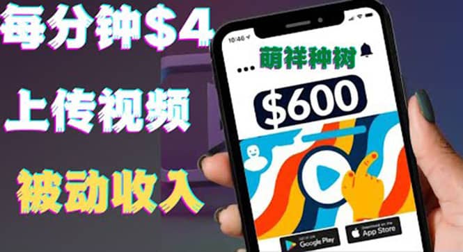 只需要上传视频然后每分钟赚4美元项目：详细操作步骤，新手也可操作-源创智汇网