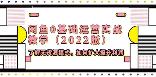 闲鱼0基础运营实战教学（2022版）了解无货源模式，如何扩大提升利润-源创智汇网
