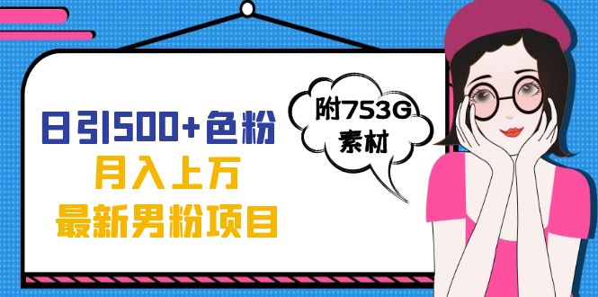 日引500+色粉轻松月入上万九月份最新男粉项目（附753G素材）-源创智汇网