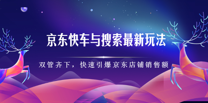 京东快车与搜索最新玩法，四个维度抢占红利，引爆京东平台-源创智汇网