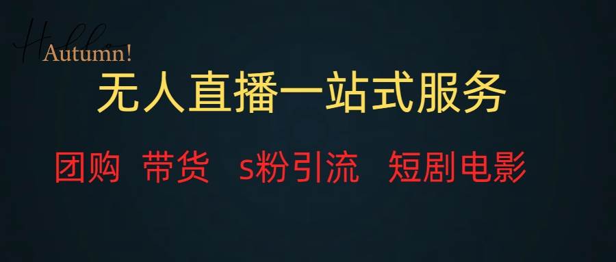 无人直播全套服务，变现稳定-源创智汇网