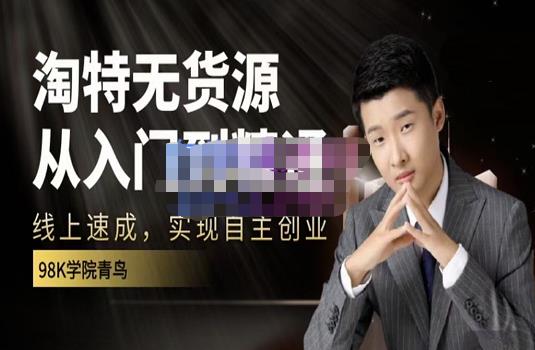 98k学院的淘特无货源线上速成课，从入门到精通，让你最小投入，最高回报-源创智汇网