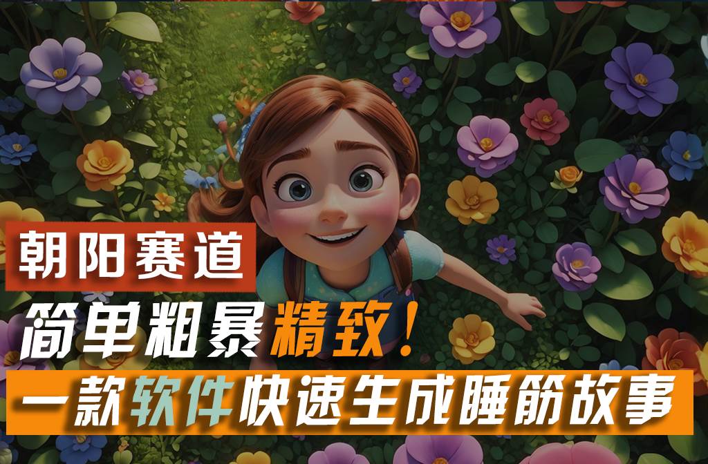 利用一款软件5分钟一条爆款睡前故事，简单粗暴精致！小白月入2w+-源创智汇网