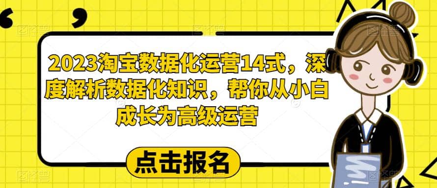 2023淘宝数据化-运营 14式，深度解析数据化知识，帮你从小白成长为高级运营-源创智汇网