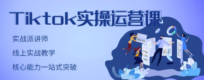TikTok实操运营课，手把手账号实战，适合零基础Tiktok新人-源创智汇网