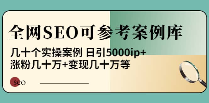 《全网SEO可参考案例库》几十个实操案例-源创智汇网