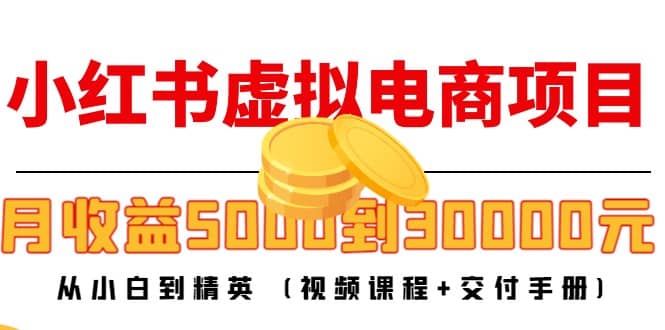 小红书虚拟电商项目：从小白到精英 (视频课程+交付手册)-源创智汇网