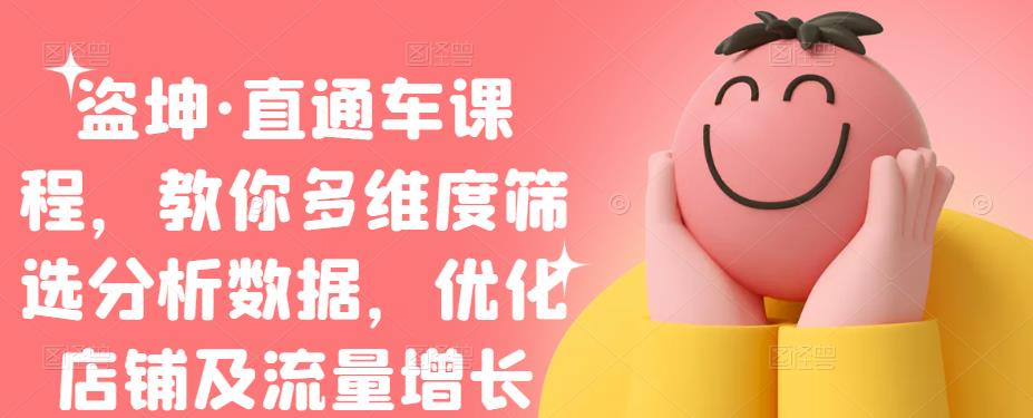 盗坤·直通车课程，教你多维度筛选分析数据，优化店铺及流量增长-源创智汇网