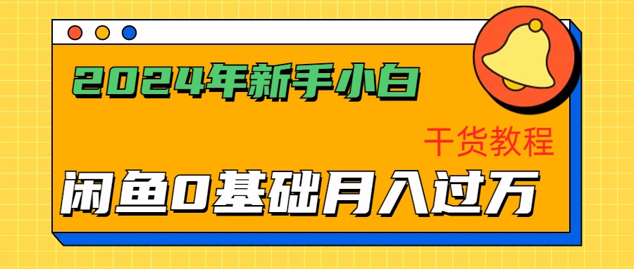2024年新手小白如何通过闲鱼轻松月入过万-干货教程-源创智汇网