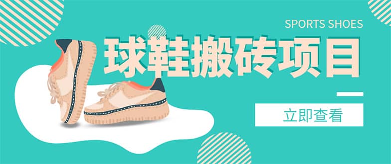 外面收费998的球鞋搬砖项目【详细教程+资源渠道】-源创智汇网