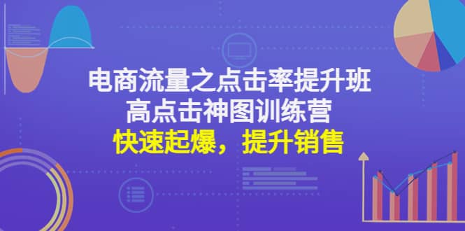 电商流量之点击率提升班+高点击神图训练营：快速起爆，提升销售-源创智汇网