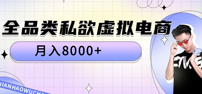 全品类私域虚拟电商，月入8000+-源创智汇网
