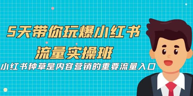 5天带你玩爆小红书流量实操班，小红书种草是内容营销的重要流量入口-源创智汇网