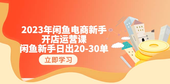2023年闲鱼电商新手开店运营课：闲鱼新手日出20-30单（18节-实战干货）-源创智汇网