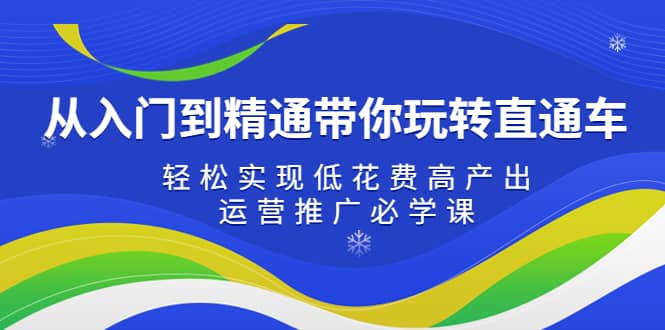 从入门到精通带你玩转直通车：轻松实现低花费高产出，35节运营推广必学课-源创智汇网