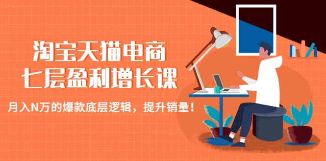 淘宝天猫电商七层盈利增长课：月入N万的爆款底层逻辑，提升销量-源创智汇网