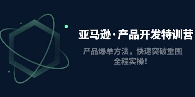 亚马逊·产品开发特训营：产品爆单方法，快速突破重围，全程实操-源创智汇网