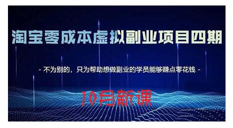 淘宝蓝海虚拟项目4.0，让你最大化15-20天内起店和快速实操-源创智汇网