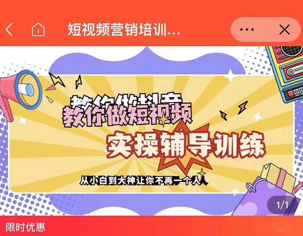 蕊总很忙·短视频营销培训实操课教你快速入门，教你做抖音短视频-源创智汇网