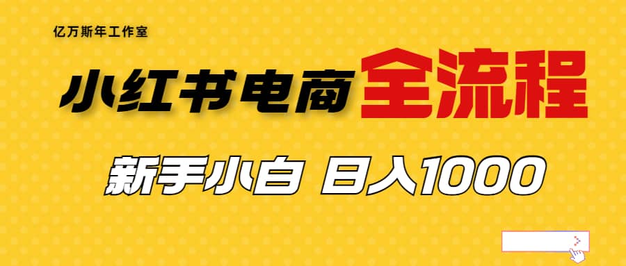 外面收费4988的小红书无货源电商从0-1全流程，日入1000＋-源创智汇网