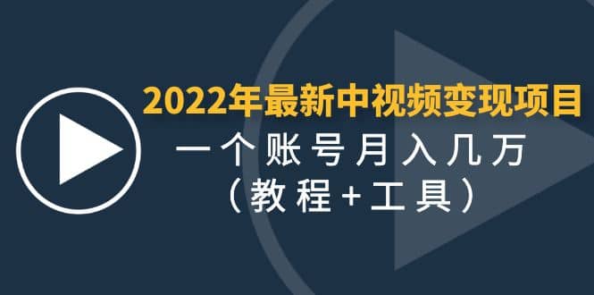 2022年最新中视频变现最稳最长期的项目（教程+工具）-源创智汇网