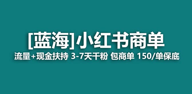 2023蓝海项目【小红书商单】流量+现金扶持，快速千粉，长期稳定，最强蓝海-源创智汇网