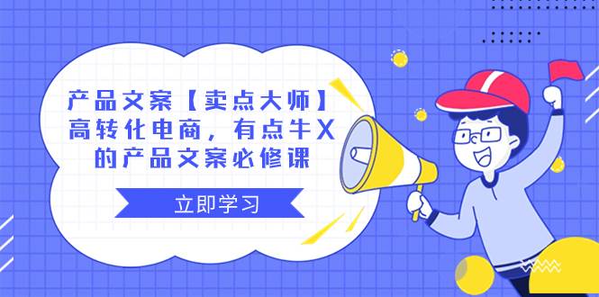 产品文案【卖点大师】高转化电商，有点牛X的 产品文案必修课-源创智汇网