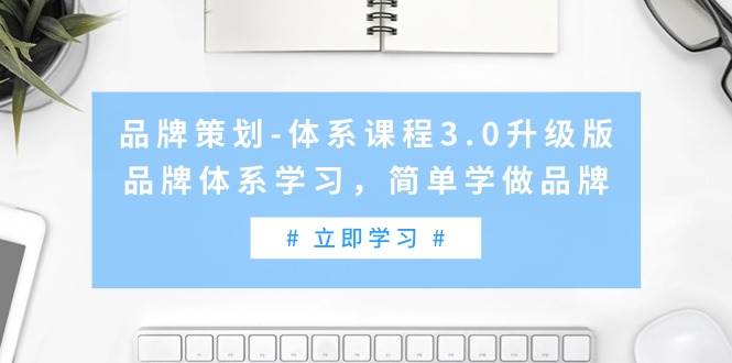 品牌策划-体系课程3.0升级版，品牌体系学习，简单学做品牌（高清无水印）-源创智汇网