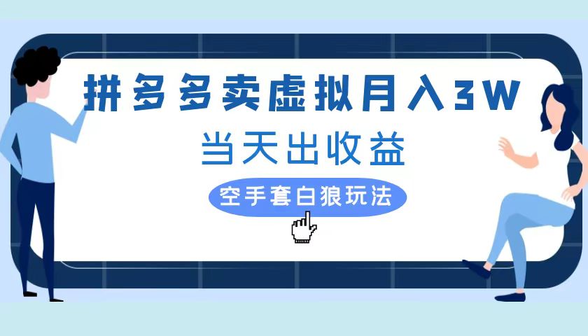 拼多多虚拟项目，单人月入3W+，实操落地项目-源创智汇网
