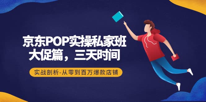 京东POP实操私家班：大促篇，3天时间，实战剖析-从零到百万爆款店铺-源创智汇网