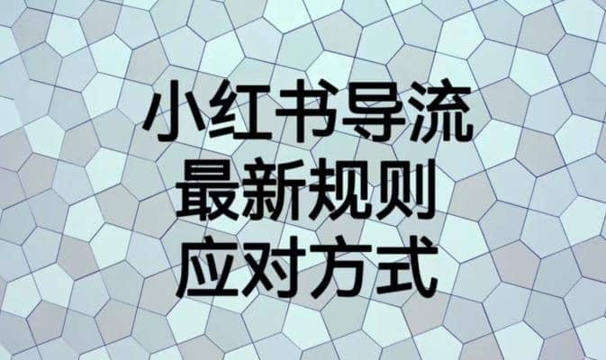 小红书导流最新规则应对方式【揭秘】-源创智汇网