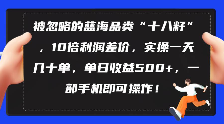 被忽略的蓝海品类“十八籽”，10倍利润差价，实操一天几十单 单日收益500+-源创智汇网