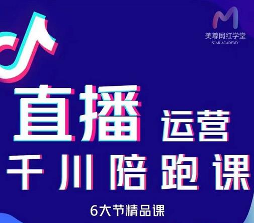 美尊-抖音直播运营千川系统课：直播​运营规划、起号、主播培养、千川投放等-源创智汇网