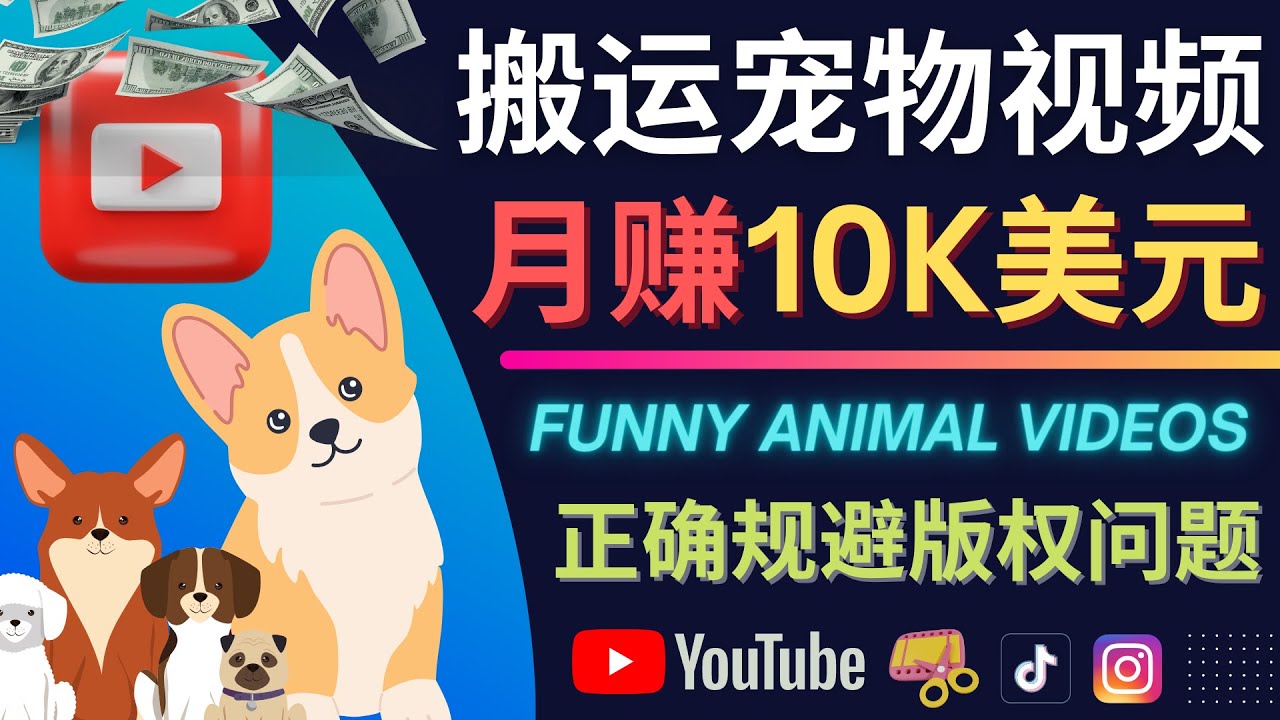 搬运TIKTOK视频到YouTube，并进行二次创作，月赚1万美元以上-源创智汇网