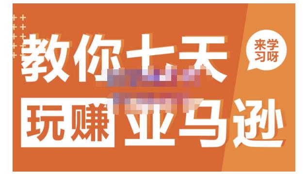 晟尧跨境·教你七天玩赚亚马逊，教你轻松玩赚亚马逊，适合小白学习-源创智汇网