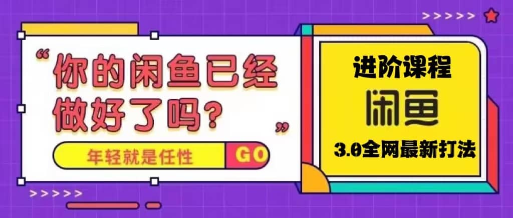 火爆全网的咸鱼玩法进阶课程，咸鱼进阶课程-源创智汇网