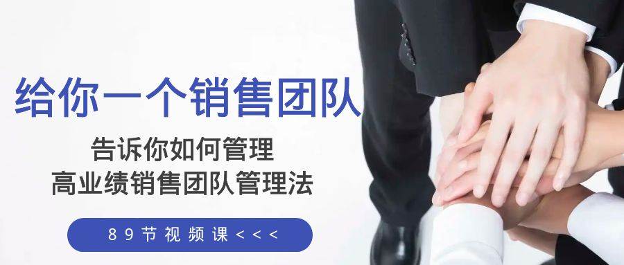 给你一个销售团队，告诉你如何管理，高业绩销售团队管理法（89节课）-源创智汇网