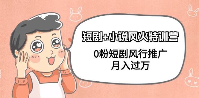 短剧+小说风火特训营，0粉短剧风行推广，月入过万（102节课）-源创智汇网