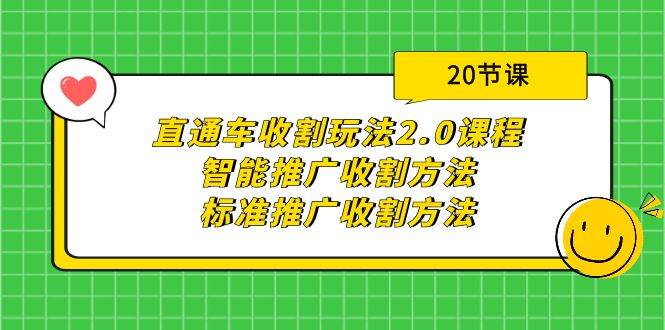 直通车收割玩法2.0课程：智能推广收割方法+标准推广收割方法（20节课）-源创智汇网