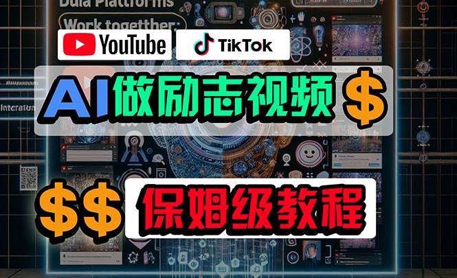 利用AI制作励志视频，在YouTube和TikTok赚钱，小白可做（附工具）-源创智汇网