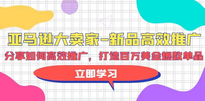 亚马逊 大卖家-新品高效推广，分享如何高效推广，打造百万美金爆款单品-源创智汇网