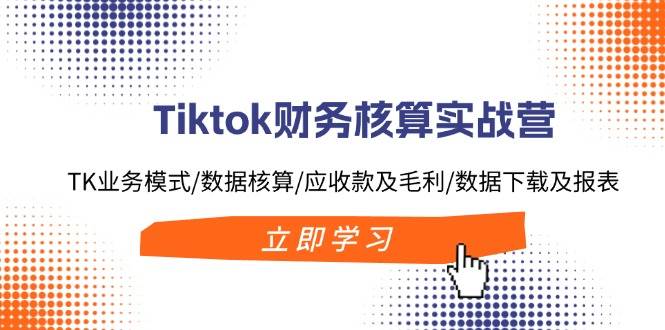 Tiktok财务核算实战营：TK业务模式/数据核算/应收款及毛利/数据下载及报表-源创智汇网