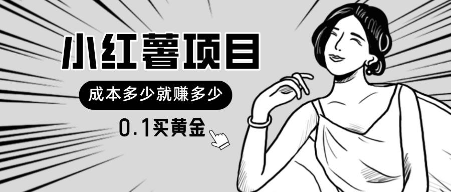 小红薯暴力项目，0.1买黄金。操作简单，日入无上限，可无限扩大。-源创智汇网
