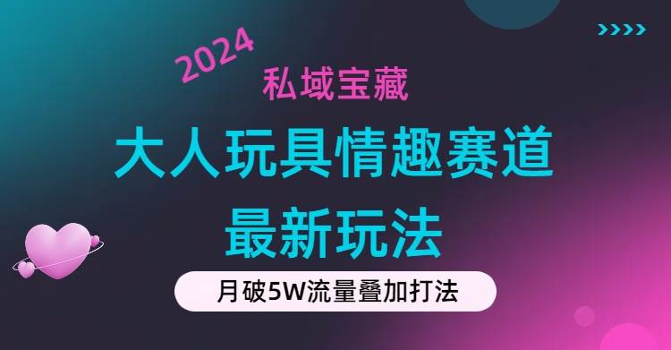 私域宝藏：大人玩具情趣赛道合规新玩法，零投入，私域超高流量成单率高-源创智汇网