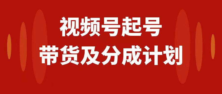 视频号快速起号，分成计划及带货，0-1起盘、运营、变现玩法，日入1000+-源创智汇网