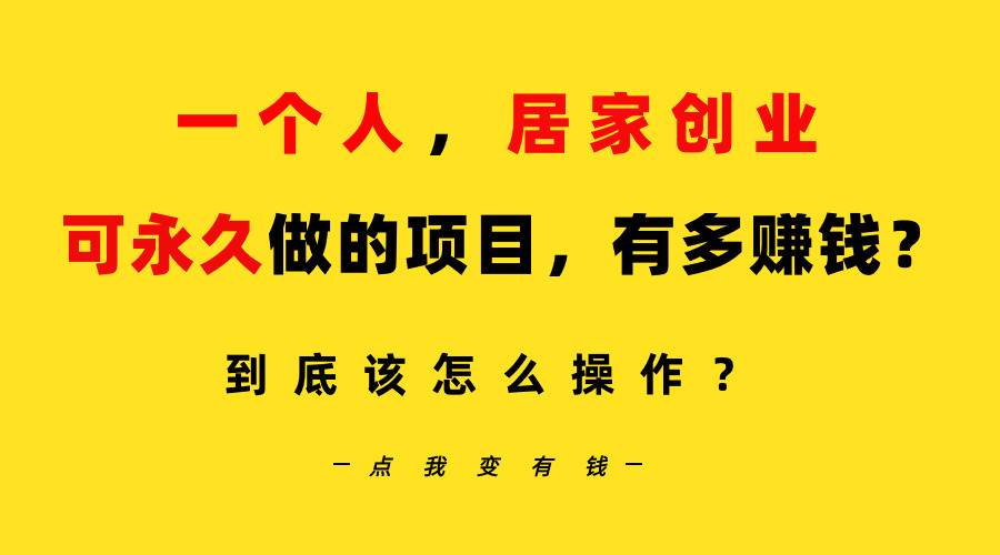 一个人，居家创业：B站每天10分钟，单账号日引创业粉100+，月稳定变现5W…-源创智汇网