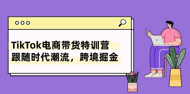 TikTok电商带货特训营，跟随时代潮流，跨境掘金（8节课）-源创智汇网