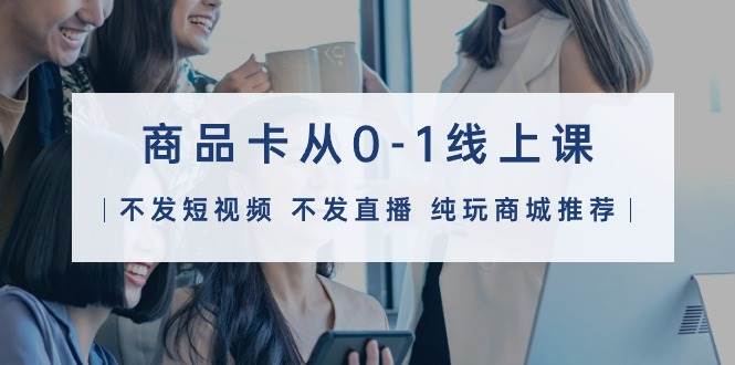 商品卡从0-1线上课（不发短视频 不发直播 纯玩商城推荐）32节课-源创智汇网