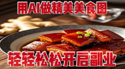 用AI做精美美食图，无需专业设备拍摄，轻轻松松开启副业-源创智汇网