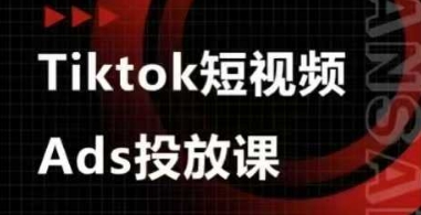 Ads视频投放课，tiktok短视频广告投放课-源创智汇网